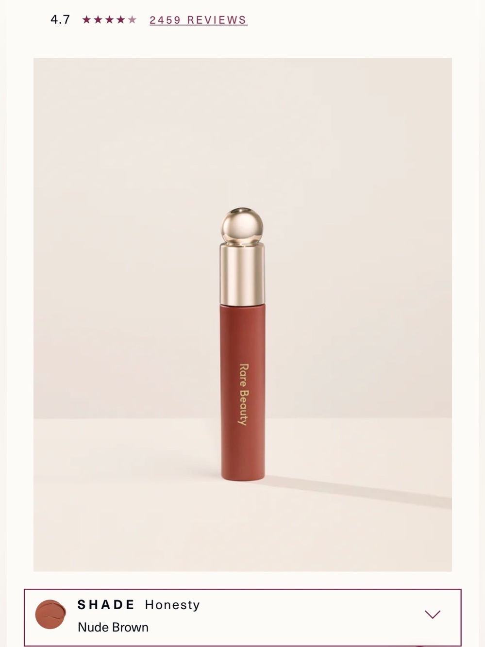 Rare Beauty Soft Pinch Tinted Lip Oil in Honesty